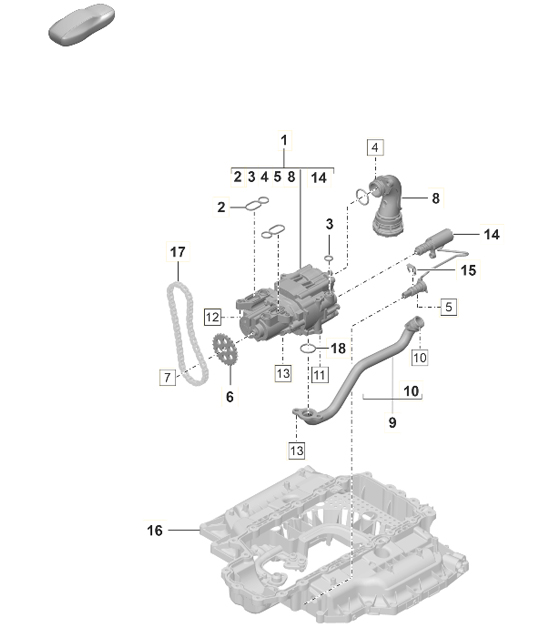 Oil pump 718C (982C) Cayman GTS 4.0L 2017>>