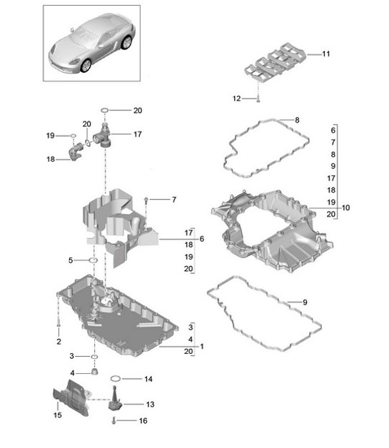 Diagram 104-002 Porsche 卡宴 9YB 2023>> 