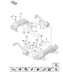 Petrol particulate filter / Exahust flap control unit 718C (982C) Cayman GTS 4.0L 2017>>