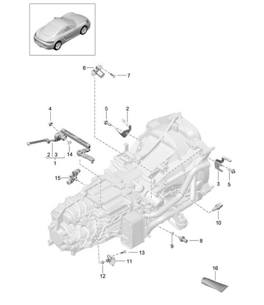 Diagram 302-010 Porsche 911 & 912 (1965-1989) Transmission