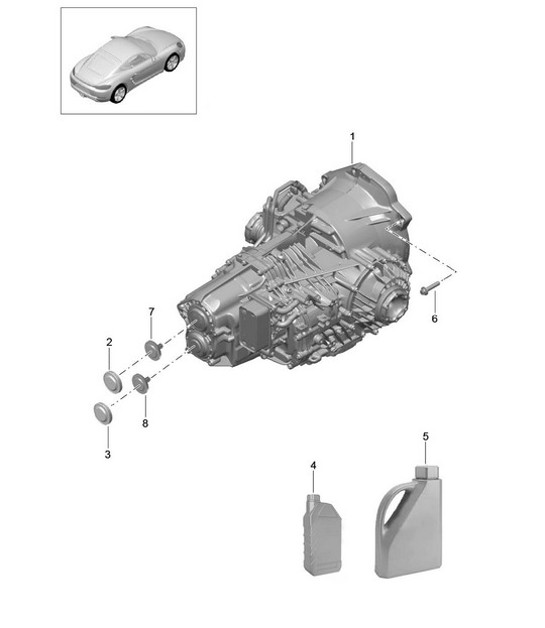 Diagram 320-000 Porsche 356 (1950-1965) Transmission