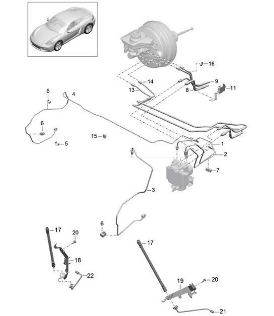 Diagram 604-010 Porsche 928 (1978-1995) 