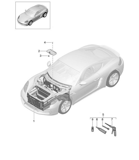 Diagram 801-005 Porsche Cayenne Coupe Turbo V8 4.0L Petrol 550Hp 