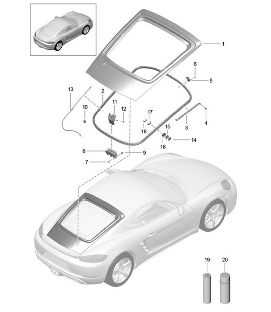 Diagram 803-005 Porsche Macan (95B) MK1 (2014-2018) Body