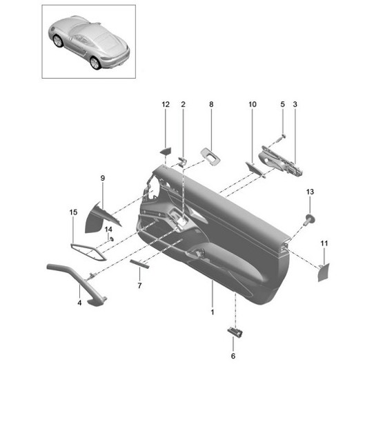 Diagram 808-000 Porsche Cayman 987C / 981C (2005-2016) Body