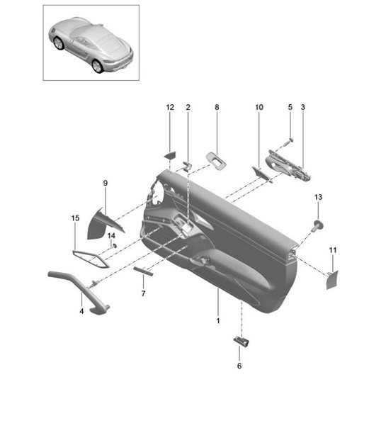 Diagram 808-040 Porsche 968 (1992-1995) Body