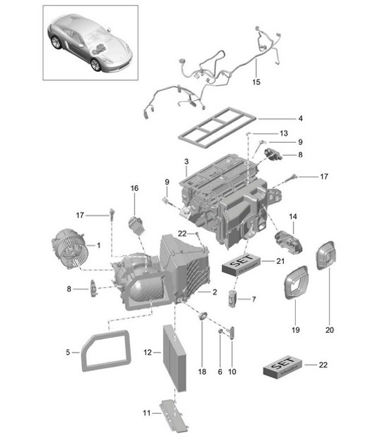 Diagram 813-010 Porsche Cayman 987C / 981C (2005-2016) Body