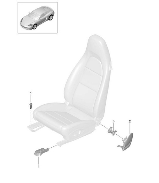 Diagram 817-000 Porsche 997 (911) MK2 2009-2012 Body