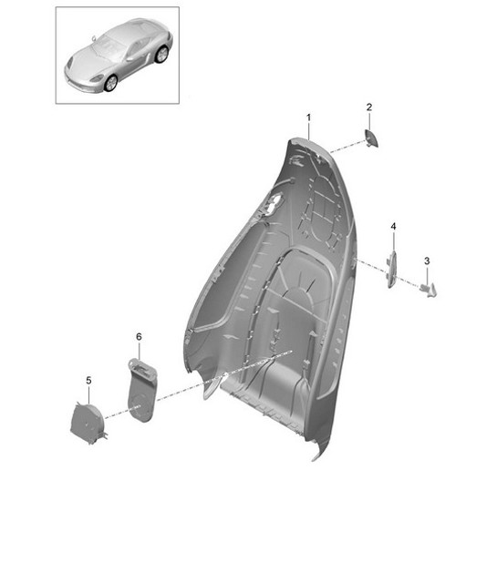 Diagram 817-004 Porsche Macan (95B) MK1 (2014-2018) Body