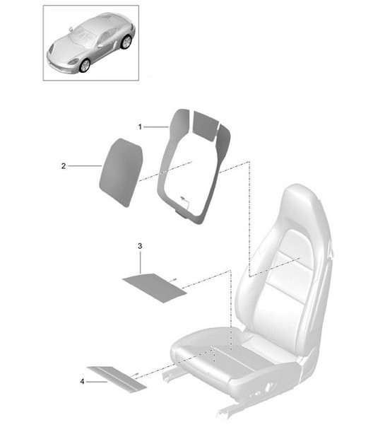 Diagram 817-012 Porsche 356 (1950-1965) Body