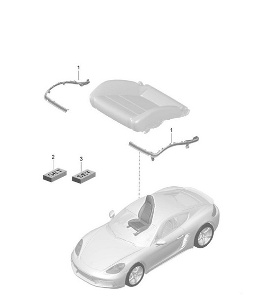 Diagram 817-024 Porsche 997 (911) MK1 2005-2008 Body
