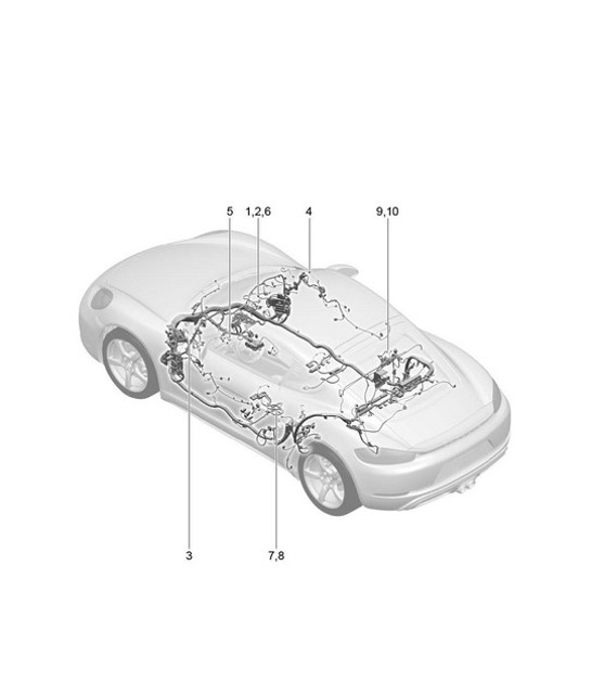 Diagram 902-060 Porsche Macan (95B) MK1 (2014-2018) Electrical equipment