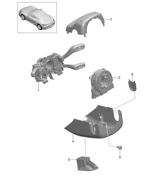 Diagram 903-010 Porsche Macan (95B) MK1 (2014-2018) Electrical equipment