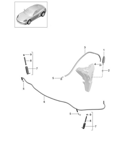 Diagram 904-020 Porsche Macan (95B) MK1 (2014-2018) Electrical equipment
