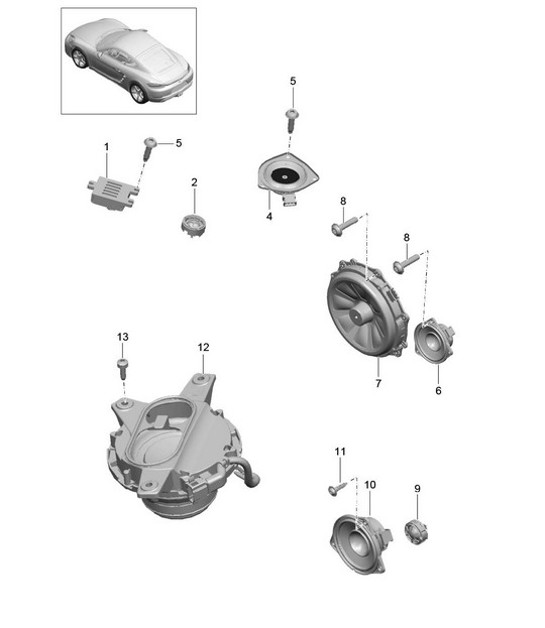Diagram 911-005 Porsche 971.2 Panamera 4 2.9L V6 2021-23 