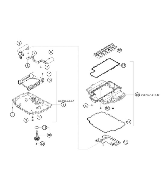 Oil sump 982 Cayman GT4 Clubsport 2019-2020