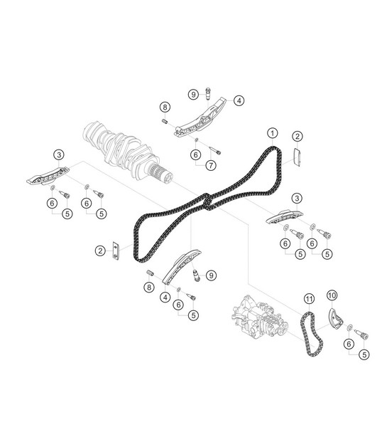 Timing chain 982 Cayman GT4 Clubsport 2019-2020