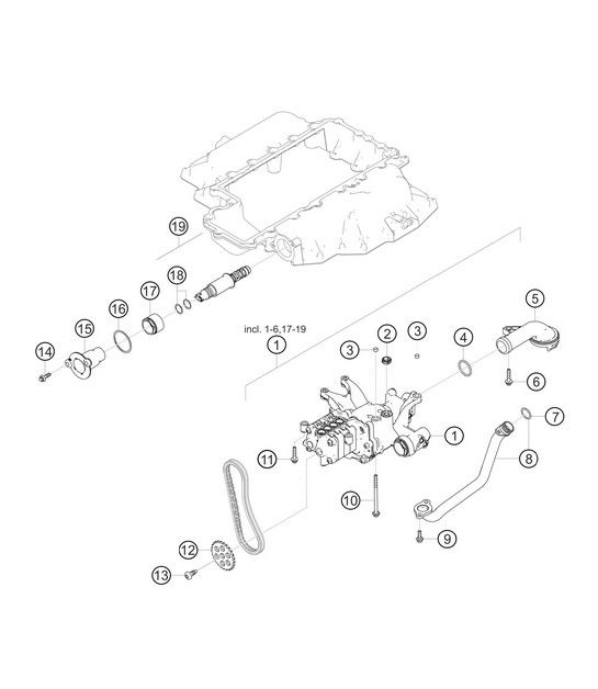 Oil pump 982 Cayman GT4 Clubsport 2019-2020
