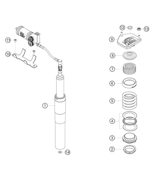 Diagram 4.4-05 Porsche Cayman 987C / 981C (2005-2016) Front Axle, Steering 