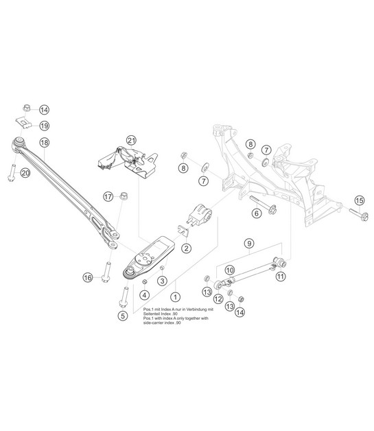 Rear axle wishbones 982 Cayman GT4 Clubsport 2019-2020