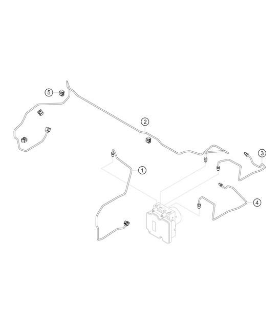 Brake lines front 982 Cayman GT4 Clubsport 2019-2020
