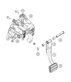 Hand Lever System, Pedal Cluster  Cayman 718C (982C) 2017>>
