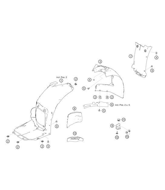 Diagram 8.8-11 Porsche Boxster 987 MKII 2.9L 2009-12 Body