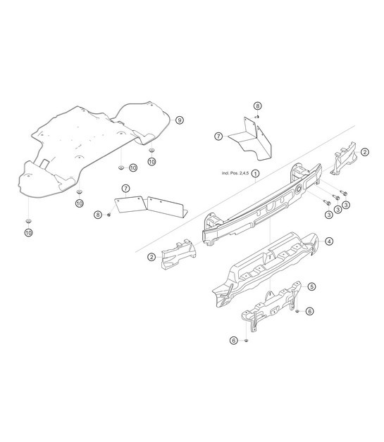 Diagram 8.8-17 Porsche Macan (95B) MK1 (2014-2018) Body