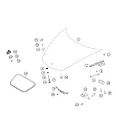 Front cover 982 Cayman GT4 Clubsport 2019-2020