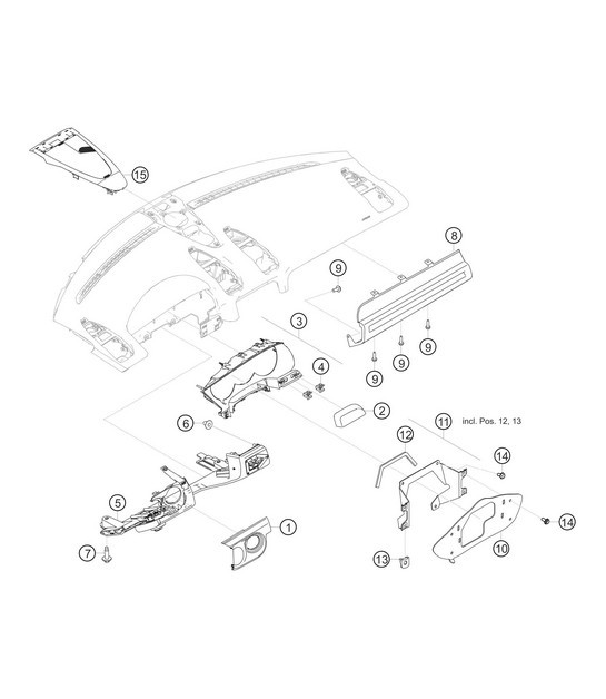 Diagram 8.8-25 Porsche Macan (95B) MK1 (2014-2018) Body