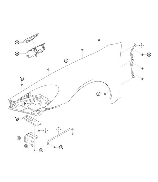 Diagram 8.8-07 Porsche 992 (911) MK1 2019-2024 Body