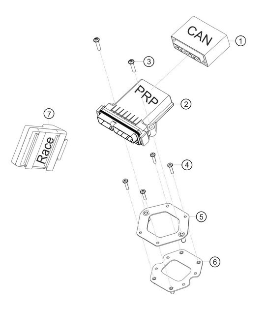Diagram 9.9-11 Porsche 997 MK1 GT2 2007-09 Electrical equipment