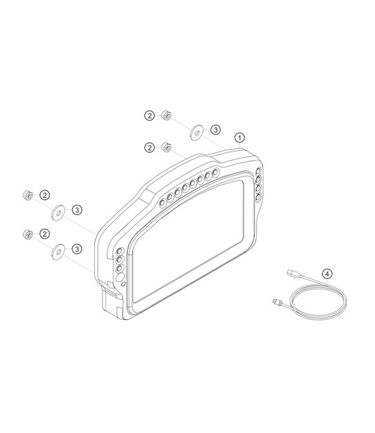 Display system 982 Cayman GT4 Clubsport 2019-2020