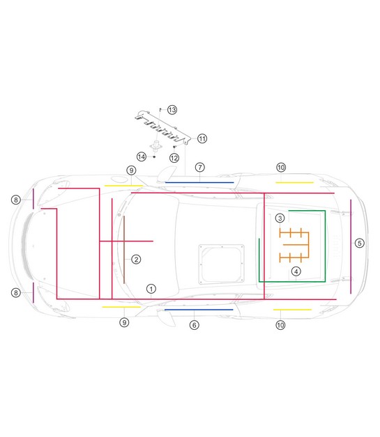 Cable looms 982 Cayman GT4 Clubsport 2019-2020