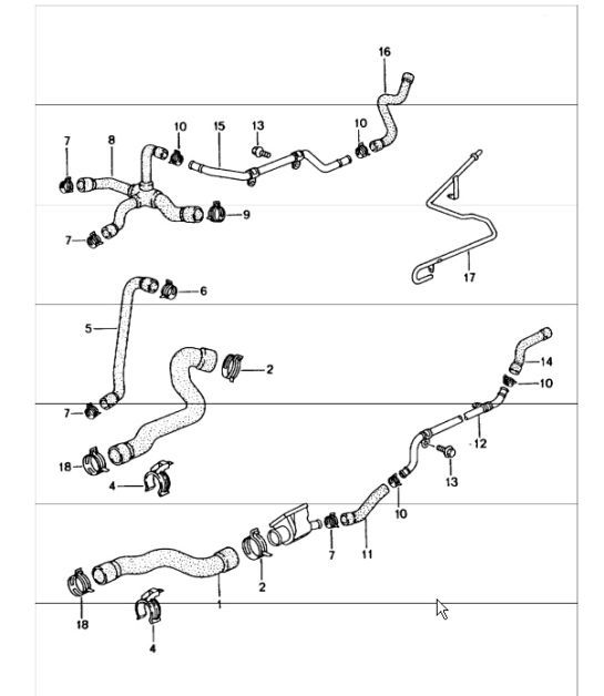 Diagram 105-05 Porsche Cayman 718C (982C) 2017>> Engine