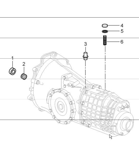 Diagram 302-06 Porsche 970.2 Panamera S E-Hybrid V6 3.0L (416Hp) 2014-16 Transmission