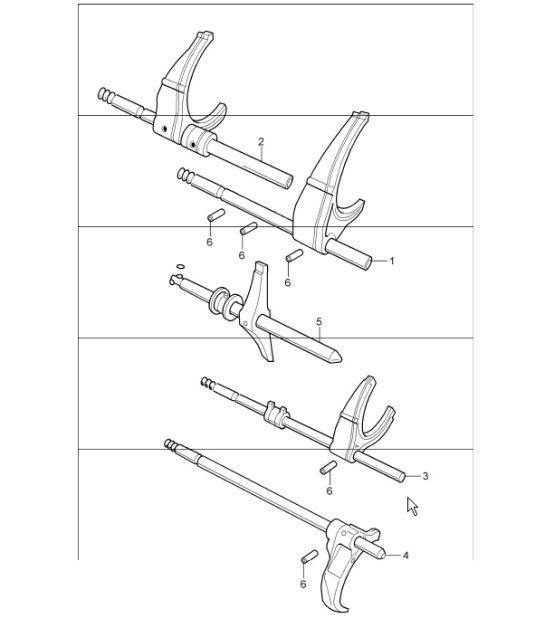 Diagram 304-05 Porsche Panamera 970 MK1 (2009-2013) Transmission