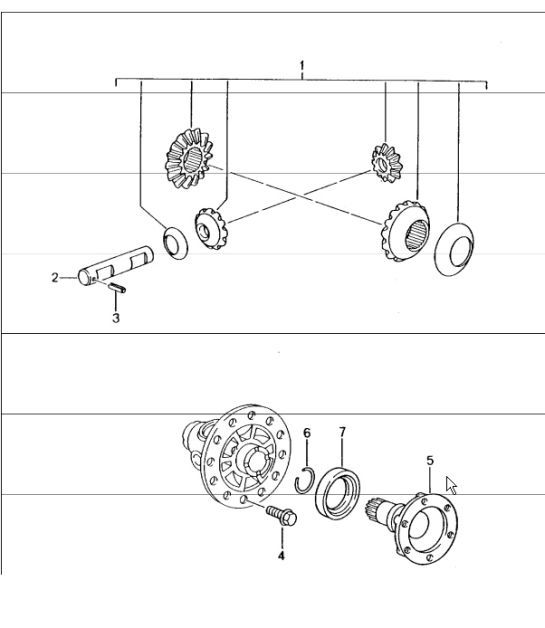 Diagram 305-01 Porsche Cayman 718C (982C) 2017>> Transmission