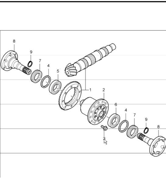 Diagram 305-02 Porsche Macan (95B) MK1 (2014-2018) Transmission