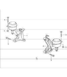 tiptronic: transmission suspension, threaded joint, engine for 986 Boxster A86.00 1997-99, 986 Boxster A86.05 2000-04 and 986 Boxster S A86.20 2000-04