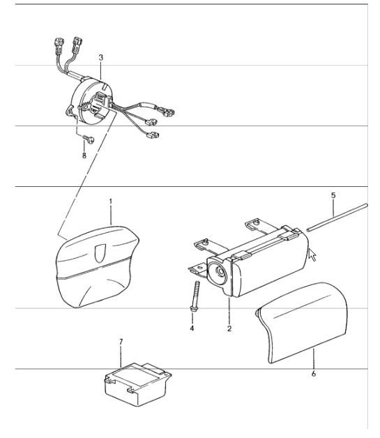 Diagram 403-06 Porsche 991 (911) MK2 2016-2019 Front Axle, Steering 