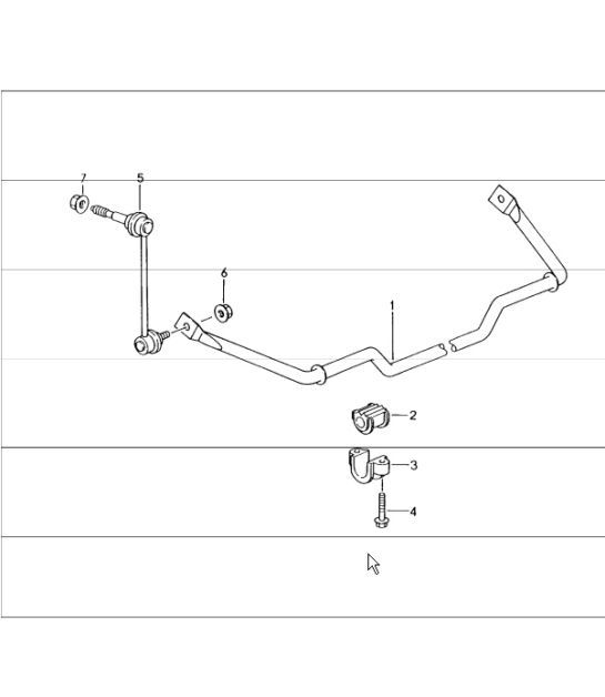 Diagram 501-03 Porsche Macan (95B) MK1 (2014-2018) Rear Axle