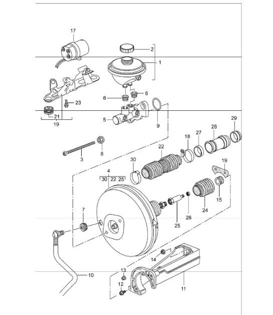 Diagram 604-00 Porsche Cayman S / R 3.4L 987C MKII 2009-12 Wheels, Brakes