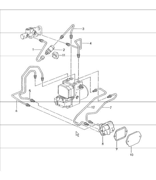 Diagram 604-08 Porsche 991 (911) MK2 2016-2019 Wheels, Brakes