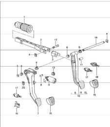 pedals 986 Boxster 1997