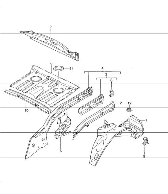 Diagram 801-35 Porsche 964 (911) (1989-1994) Body