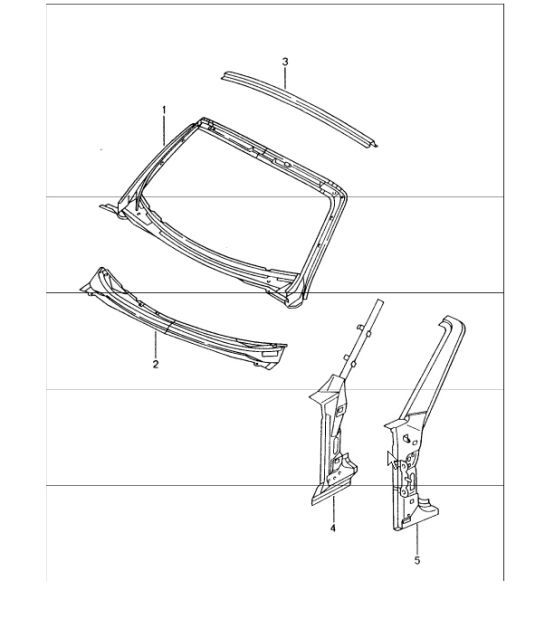 Diagram 801-45 Porsche 997 (911) MK2 2009-2012 Body