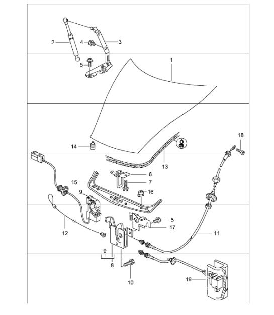 lid front 986 Boxster 1997-04