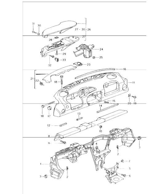 Diagram 809-00 Porsche Macan (95B) MK1 (2014-2018) Body