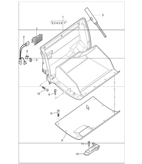 Diagram 809-03 Porsche Boxster 986 2.7L 2003-04 Body